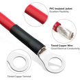 thumbnail image 2 of XINQIHANG 6 AWG 20 Inches (Each) Battery Cables Set with Terminals, 3/8-Inch Lugs (Positive and Negative) for Motorcycle, Automotive, Marine, Solar, ATV, RV, Mower, Oxygen-Free, 2 of 7