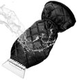 thumbnail image 1 of Snow Removal Gloves Windscreen Scraper Thick Fleece Snow Ice Remover Mitts Waterproof for Car Ice Scraper, 1 of 8