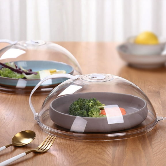 HOMEMAXS Microwave Ovens Display Dome Cloche Clear Bowl Splatter Guard Food Display Cover Food Cover Home Food Protective Cover Home Food Cover Micro-Wave Oven Cake Reusable