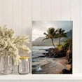 thumbnail image 2 of Tropical Palm Trees Beach Landscape Canvas Print, Wall Art for Living Room, Bedroom, Bathroom, Kitchen, Office, Hotel, Cafe, 2 of 8