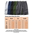 thumbnail image 2 of Frontwalk Men Casual Plain Bottoms Mini Fitness Loungewear Mens Elastic Waist Summer Trousers, 2 of 3