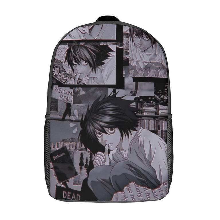 Death Note Backpack 17 Inch Shoulder Bag Sturdy Laptop Backpack