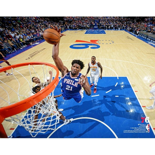 Joel Embiid Philadelphia 76ers Unsigned Dunk vs. Atlanta ...