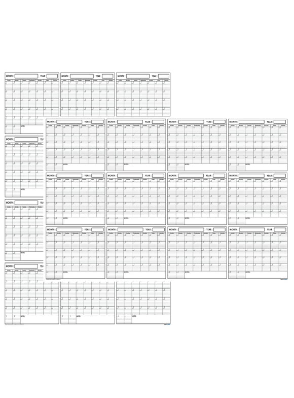 Dry Erase Calendar Boards in Whiteboards & Dry Erase Boards - Walmart.com