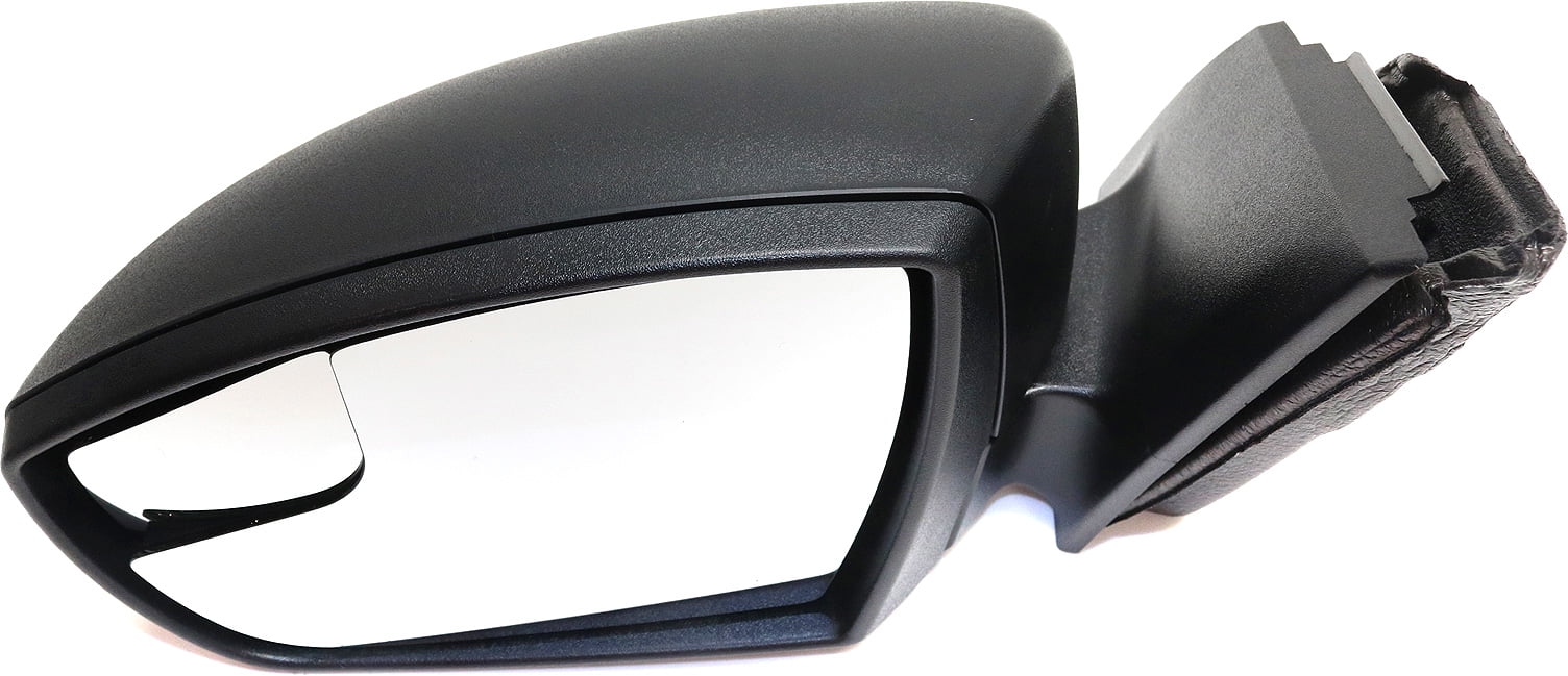 Mirror Compatible With 2012-2014 Ford Focus Left Driver Side w/ Blind Spot Corner Glass Textured Black Kool-Vue