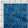 thumbnail image 2 of oneOone Polyester Lycra Blue Fabric Abstract Diy Clothing Quilting Fabric Print Fabric By Yard 56 Inch Wide, 2 of 4