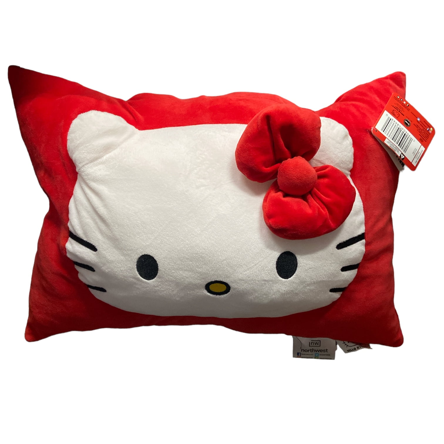 Hello Kitty "Hello Red" Pillow Pocket Throw with Blanket (2 Piece Set
