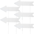 thumbnail image 3 of Zonhebin 5 Blank Arrow Yard Sale Signs with Stakes - White Plastic, 3 of 6