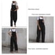 thumbnail image 5 of Pantalones con tirantes Color puro Sin mangas Bolsillo Casual Pantalones de una pieza para mujer, 5 of 6