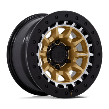 Black Rhino Cast Aluminum Wheel BR016 17x8.5 5x5.0 M-GOLD-MCH -10mm, BR016GD17855010N