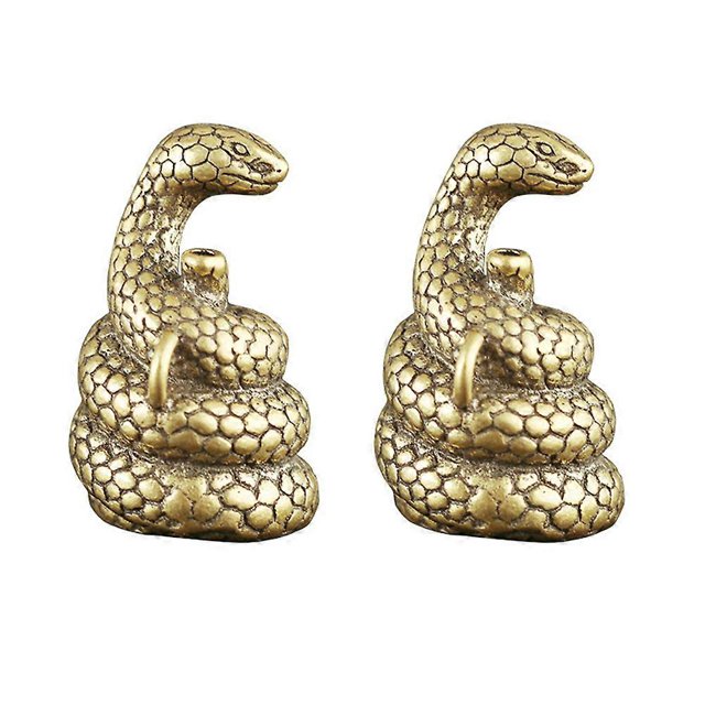 Handcrafted Snake Censer Incense Burner For Relaxation And Study Room Golden 2Set Versatile Design