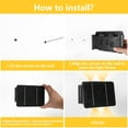 thumbnail image 3 of MUCH Solar Fence Lights, Outdoor 3000K Up & Down Wall Lights,IP65 Waterproof 4 LED Dusk to Dawn Deck Lighting, Solar Lights for Outside/Backyard/Pool/Railing/Patio/Porch/Step, 3 of 13