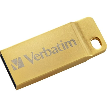 Verbatim 64GB Metal Executive USB 3.0 Flash Drive - Gold