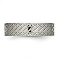 thumbnail image 5 of Auriga Fine Jewelry Titanium and Textured 6mm Band for Men Size 6.5, 5 of 6