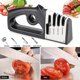 thumbnail image 5 of 4 in 1 Kitchen Sharpener Knife Sharpener and Scissors, Professional Knife Sharpener, Knife Sharpener with Non-Slip Eraser for Stainless Steel and Cera, 5 of 5