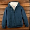 thumbnail image 3 of Collections Etc Ultra Soft Sherpa Lined Zip-Up Hooded Sweatshirt, 3 of 8