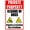 Warning Sign 3, variant on Metal 24 Hours Video Surveillance No Trespassing Sign - 8"x12", UV/Waterproof/Fade/Scratch Resistant, Outdoor/Indoor