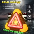 thumbnail image 2 of Triangle warning emergency light LED multi-functional rechargeable strong light triangle warning emergency light solar /, 2 of 8