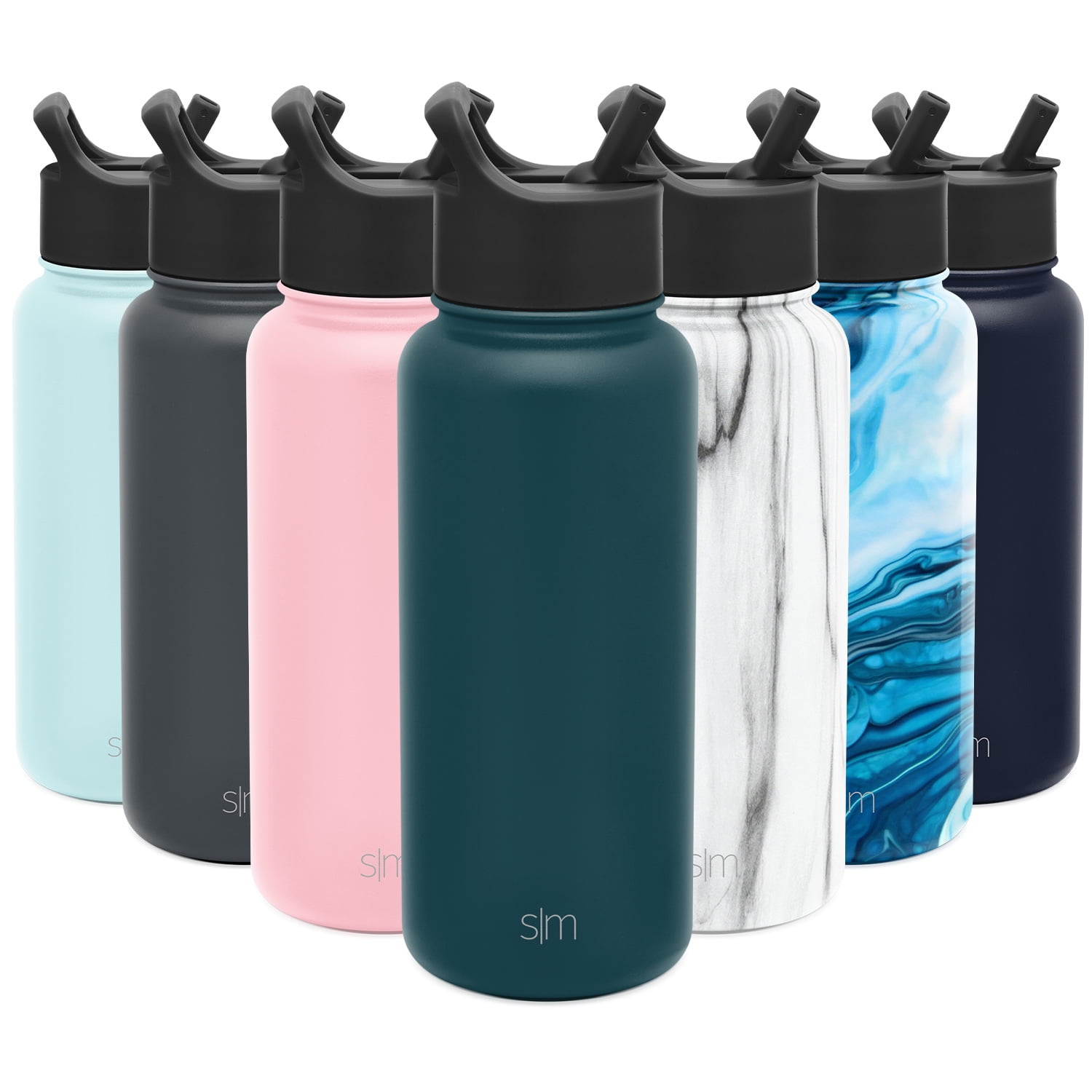 Simple Modern 32 oz Summit Water Bottle with Straw Lid Hydro Vacuum Insulated Tumbler Flask