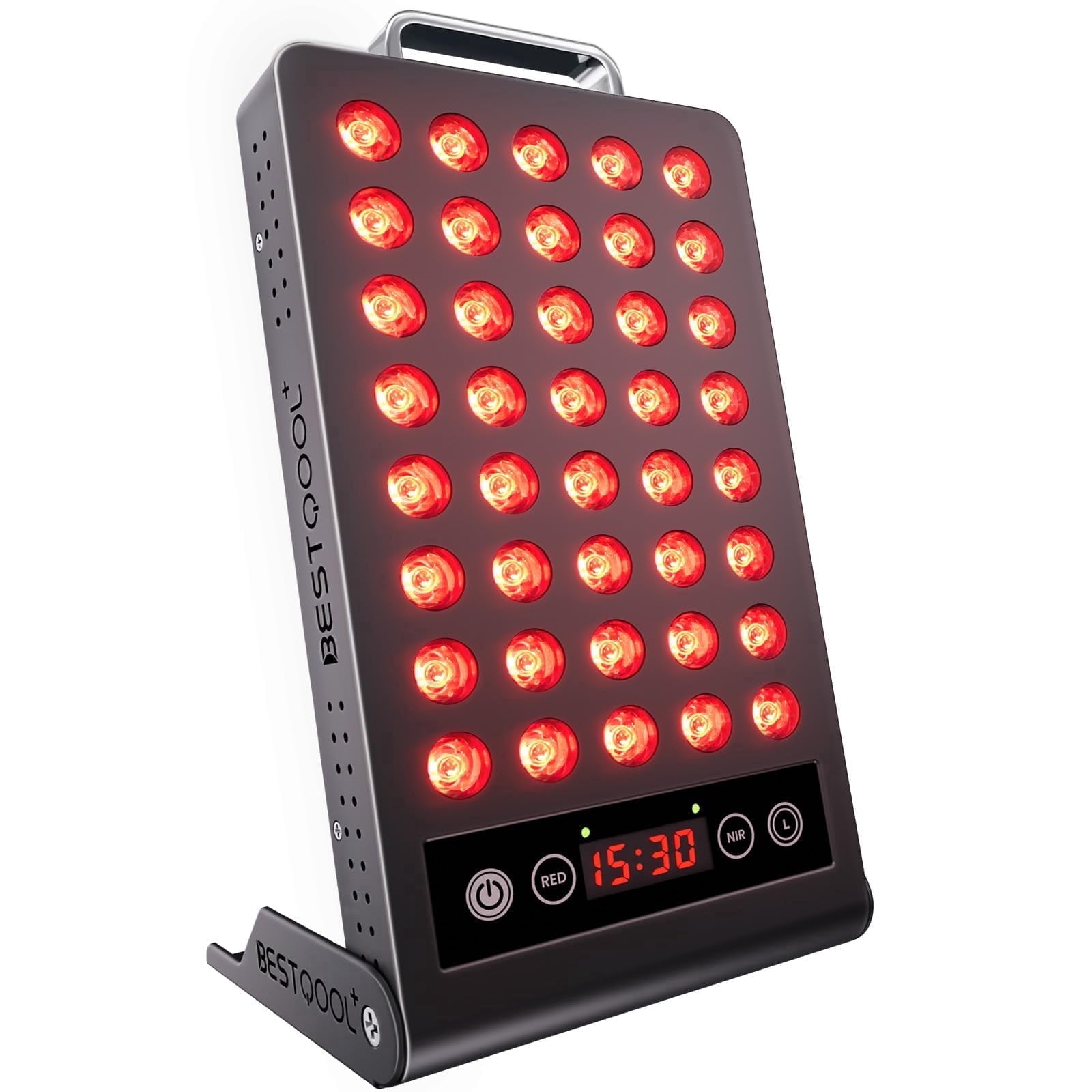 BestQool Red Light Therapy Panel, 660nm & 850nm Dual-Chip, Portable Infrared Device for Face and Body, 50W, 5.6 x 1.3 x 11.3 in