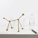 thumbnail image 5 of Figuras geométricas creativas, estatuas, esculturas, puntos, líneas, bolas, modelos moleculares. Oro 21x13x24cm, 5 of 8