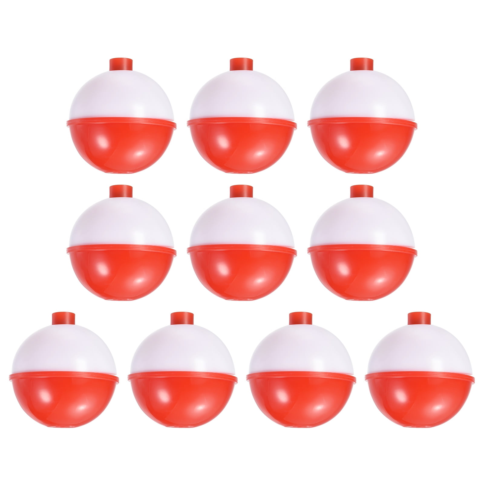 1.5 Inch Fishing Bobbers, Plastic Push Button Round Fishing Float, Red And  White 50 Pack - Walmart.Com