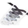 thumbnail image 1 of Cordones para zapatos degradados (negro) - Cordones planos y anchos para adolescentes - Decoración informal para zapatos para caminar, 1 of 5
