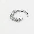thumbnail image 2 of FANSING Surgical Steel Teardrop Septum Rings 16g Septum Jewelry 8mm Septum Hoop 16 Gauge Septum Piercing Jewelry, 2 of 3