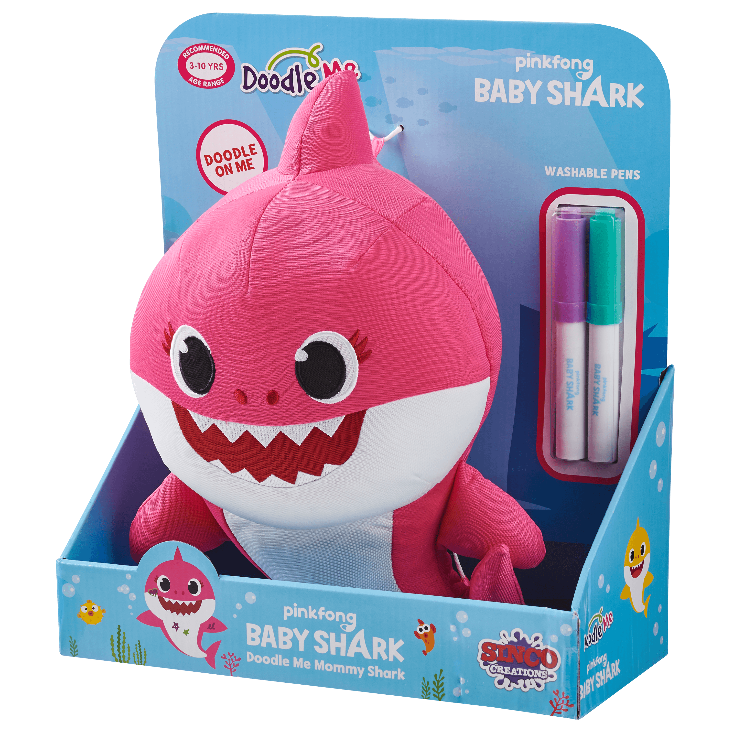 Pinkfong Mommy Shark Doodle & Wash Plush Doll - image 2 of 2