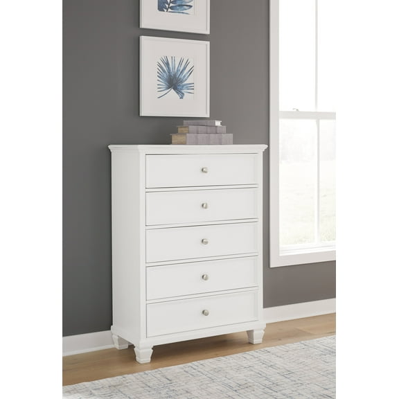Ashley Furniture Fortman White Chest of Drawers