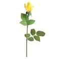 thumbnail image 1 of Single Branch Moist Surface Green Leaves Imitation Rose Wedding Decorative Plants Bridal Artificial Rose Flower Home Decor, 1 of 6