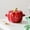 Red, variant on Pumpkin Decorative Bowl Set, Ceramic Baking Dish, with Lid and Handle, Can Be Placed in The Oven, Not Prone To Cracking, Can Be Put in The Oven and Dishwasher, for Home Kitchen Use