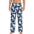 thumbnail image 2 of Picia Shark Mens Soft Woven Cotton Elastic Waistband Sleep Pajama Pant Lounge Sleep Pant With Pockets And Drawstring-X-Large, 2 of 9