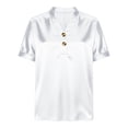 thumbnail image 6 of Otntypg Women Silk Satin Tops Cap Short Sleeve Blouse Elegant Dressy Button V Neck Work Tunic Shirts Business Casual Outfits White XXL, 6 of 8