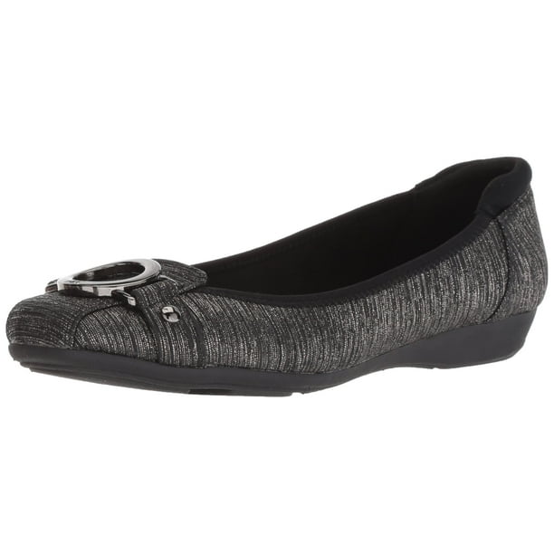 Zapatos Anne Klein Umeko Ballet Flat para mujer, peltre, talla 8