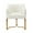 Cream, variant on Modern Edra Leatherette Dining Armchair in Taupe
