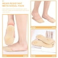 thumbnail image 4 of 2 Pairs Women Toe Socks Comfortable Metatarsal Pads Daily Use Forefoot Pads Toe Pads, 4 of 8