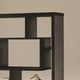 Coaster Bibliothèque Cube Asymétrique en Bois de Transition 10 Étagères en Noir – image 2 sur 5