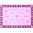thumbnail image 1 of Ahgly Company Indoor Rectangle Abstract Purple Modern Area Rugs, 2' x 5', 1 of 4