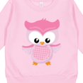 thumbnail image 3 of Inktastic Cute Pink Spring Owl Toddler Sweatshirt, 3 of 4
