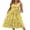 Yellow And White Daisy, variant on Wiholl Summer Dresses for Women Flowy Casual Midi Dress Beach Vacation Sundresses with Pockets