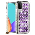 thumbnail image 4 of For Apple iPhone 14 (6.1") Diamonds Sparkle 3D Crystal Glitter Bling Shiny Rhinestone Hybrid Bumper Hard Protective Phone Case Cover by Xpression - Purple, 4 of 8