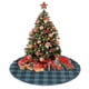 thumbnail image 4 of Falda para árbol de Navidad de tartán del distrito de Angus, suave y divertida, decoración navideña de granja con cuello para árbol de Navidad de 36", 4 of 4