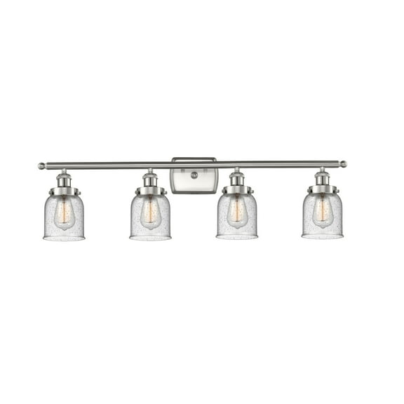 Innovations Lighting Ballston Urban Bell - 4 Light 36" Bath Vanity Light Seedy/Brushed Satin Nickel Finish
