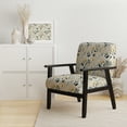thumbnail image 2 of Designart "Flora With An Earthy Touch" Yellow Plants Upholstered Accent Chair - Bohemian & Eclectic Arm Chair For Bedroom, 2 of 7