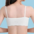 thumbnail image 4 of Girls Training Bras Summer Padded Bra Wireless Comfort Spaghetti Strap Fashion Printed Cute Underwear Bralettes, White, L, 4 of 5