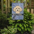 thumbnail image 2 of Caroline's Treasures BB1444GF Buff Poodle Welcome Flag Garden Size , Small, multicolor, 2 of 3