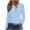 Light Blue, variant on ABATAB Womens Fashion Polka Dots Eyelets Hoodie Sweatshirts Casual Button V Neck Long Sleeve Trendy Pullover Tops with Drawstring(X-Large,White)
