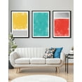 thumbnail image 5 of Drsoum Large Minimalist Abstract Wall Art 24x36in3pcs Black Framed Modern Colorful Line Wall Decor Geometric Artwork Bedroom Living Room, 5 of 9
