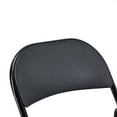 thumbnail image 4 of UbesGoo 6-Pack Padded Fabric Seat & Back Portable Stacking Folding Chairs Black, 4 of 10